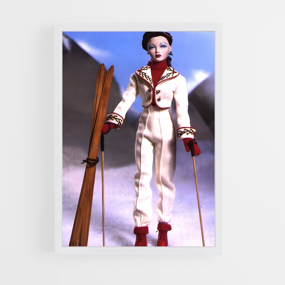 Poster Ski Doll Adventure – affiche Jeux Olympiques (vue 3)